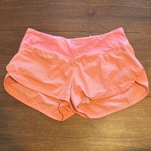 Lululemon Speed Short (original) - orange striped